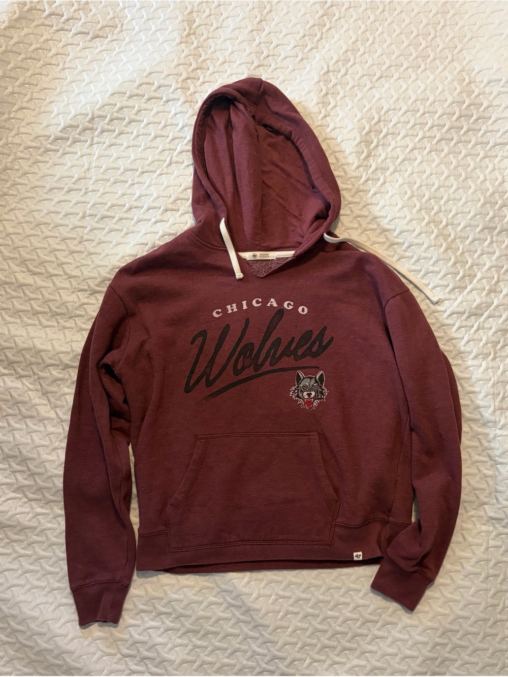 47 Maroon Chicago Wolves Pullover Hoodie
